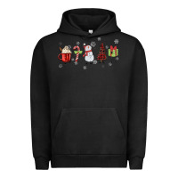 Pigment Black Cartoon Christmas Characters Urban Hoodie - MaliasSmallBusiness