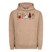 Pigment Burro Cartoon Christmas Characters Urban Hoodie - MaliasSmallBusiness