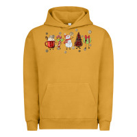 Pigment Peanut Butter Cartoon Christmas Characters Urban Hoodie - MaliasSmallBusiness