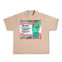Burro she works willingly with her hands afro nurse Urban Heavy Tee - RanaPortraitStore