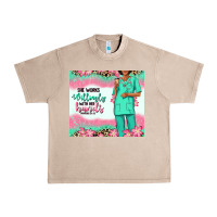 French Oak she works willingly with her hands afro nurse Urban Heavy Tee - RanaPortraitStore