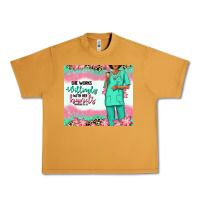 Peanut Butter she works willingly with her hands afro nurse Urban Heavy Tee - RanaPortraitStore