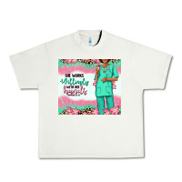 Pistachio she works willingly with her hands afro nurse Urban Heavy Tee - RanaPortraitStore