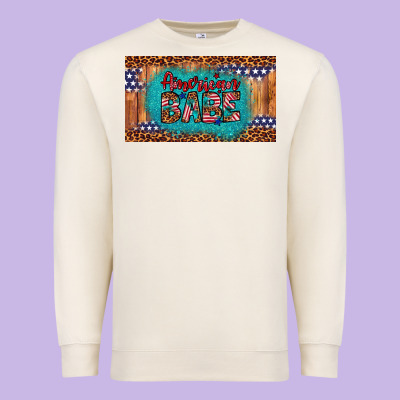American Babe Premium Sweatshirt Designed By Artiststas