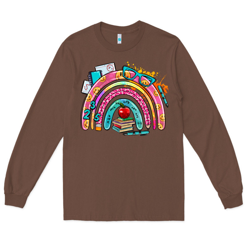School Rainbow Long Sleeve Tee by AdoDesignShop | Teevron