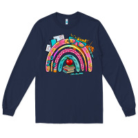 Navy school rainbow Long Sleeve Tee - AdoDesignShop