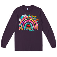Plum school rainbow Long Sleeve Tee - AdoDesignShop