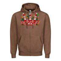 Chestnut Christmas girl elfs Zipper Hoodie - FaDigitalArtStudio