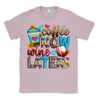 Lilac coffee now wine later Classic Tee - Zillion Design Studio