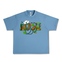 Pebble Blue st patricks day love nurse Urban Heavy Tee - RanaPortraitStore