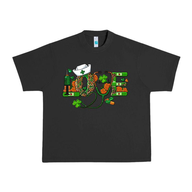 St Patricks Day Love Nurse Urban Heavy Tee by RanaPortraitStore | Teevron