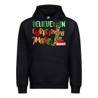 Black believe in christmas Urban Hoodie - MaliasSmallBusiness