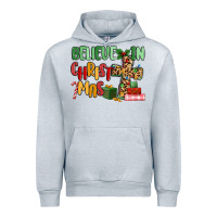 Heather Grey believe in christmas Urban Hoodie - MaliasSmallBusiness