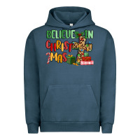 Pigment Midnight Navy believe in christmas Urban Hoodie - MaliasSmallBusiness