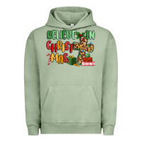 Pigment Oil Green believe in christmas Urban Hoodie - MaliasSmallBusiness