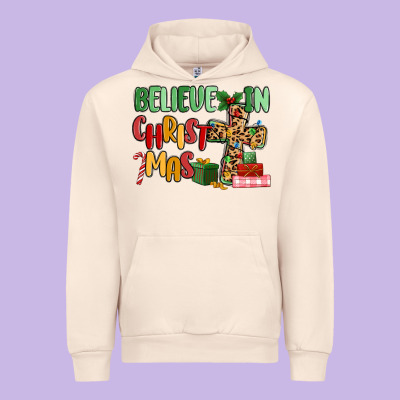Believe In Christmas Urban Hoodie Designed By Maliassmallbusiness