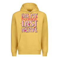 Antique Gold on my husband last nerve Premium Hoodie - MaliasSmallBusiness