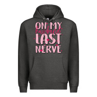 Charcoal Heather on my husband last nerve Premium Hoodie - MaliasSmallBusiness