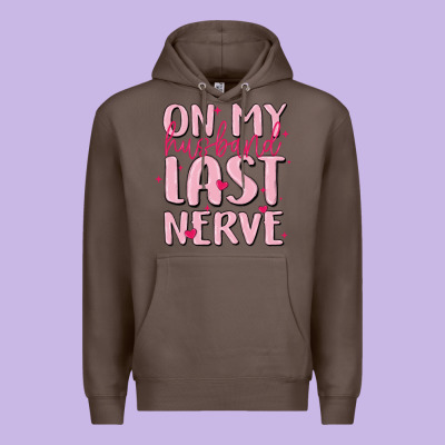 On My Husband Last Nerve Premium Hoodie Designed By Maliassmallbusiness