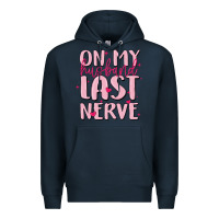 Navy on my husband last nerve Premium Hoodie - MaliasSmallBusiness