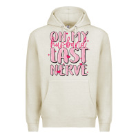 Oatmeal Heather on my husband last nerve Premium Hoodie - MaliasSmallBusiness
