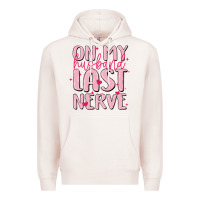 Pale Pink on my husband last nerve Premium Hoodie - MaliasSmallBusiness