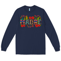 Navy madre Long Sleeve Tee - Zillion Design Studio