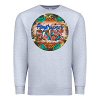 Heather Grey american babe Premium Sweatshirt - Artiststas