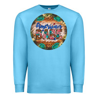 Ocean Blue american babe Premium Sweatshirt - Artiststas