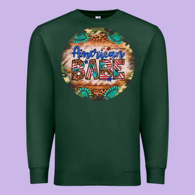 American Babe Premium Sweatshirt Designed By Artiststas
