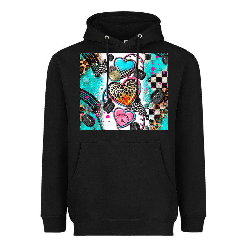 Race Heart Tumbler Heavyweight Hoodie by AdoDesignShop | Teevron