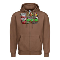 Chestnut I Run On Coffee And Christmas Cheer Zipper Hoodie - CowhideDigitalArt