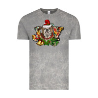 Cloud Rock Christmas joy english bulldog Vintage Tee - BarkalooDesign