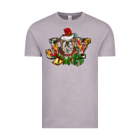 Christmas Joy English Bulldog Vintage Tee | Teevron