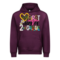 Mauve Wine my first day of 2nd grade Urban Hoodie - NancyCooperArtShop