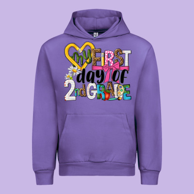My First Day Of 2nd Grade Urban Hoodie Designed By Nancycooperartshop