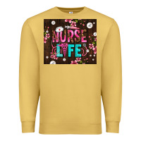 Antique Gold nurse life with pearls Premium Sweatshirt - AdoDesignShop