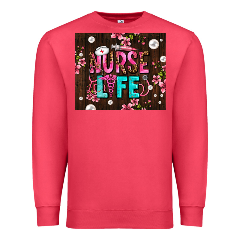 Nurse Life With Pearls Premium Sweatshirt by AdoDesignShop | Teevron