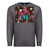 Charcoal Heather nurse life with pearls Premium Sweatshirt - AdoDesignShop