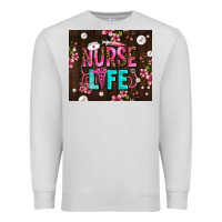 Dove Grey nurse life with pearls Premium Sweatshirt - AdoDesignShop