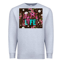 Heather Grey nurse life with pearls Premium Sweatshirt - AdoDesignShop