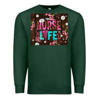 Sports Green nurse life with pearls Premium Sweatshirt - AdoDesignShop