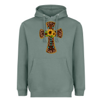 Sage leopard gemstone sunflower cross Heavyweight Hoodie - JahusDesignShop