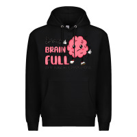 Black sorry brain full Premium Hoodie - MaliasSmallBusiness