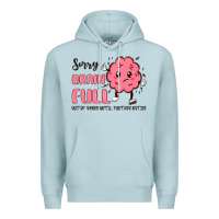 Blue Mist sorry brain full Premium Hoodie - MaliasSmallBusiness