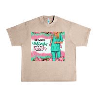 French Oak she works willingly with her hands blonde nurse Urban Heavy Tee - RanaPortraitStore
