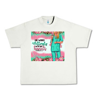 Pistachio she works willingly with her hands blonde nurse Urban Heavy Tee - RanaPortraitStore