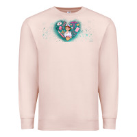 Pale Pink nurse and elements Premium Sweatshirt - AdoDesignShop