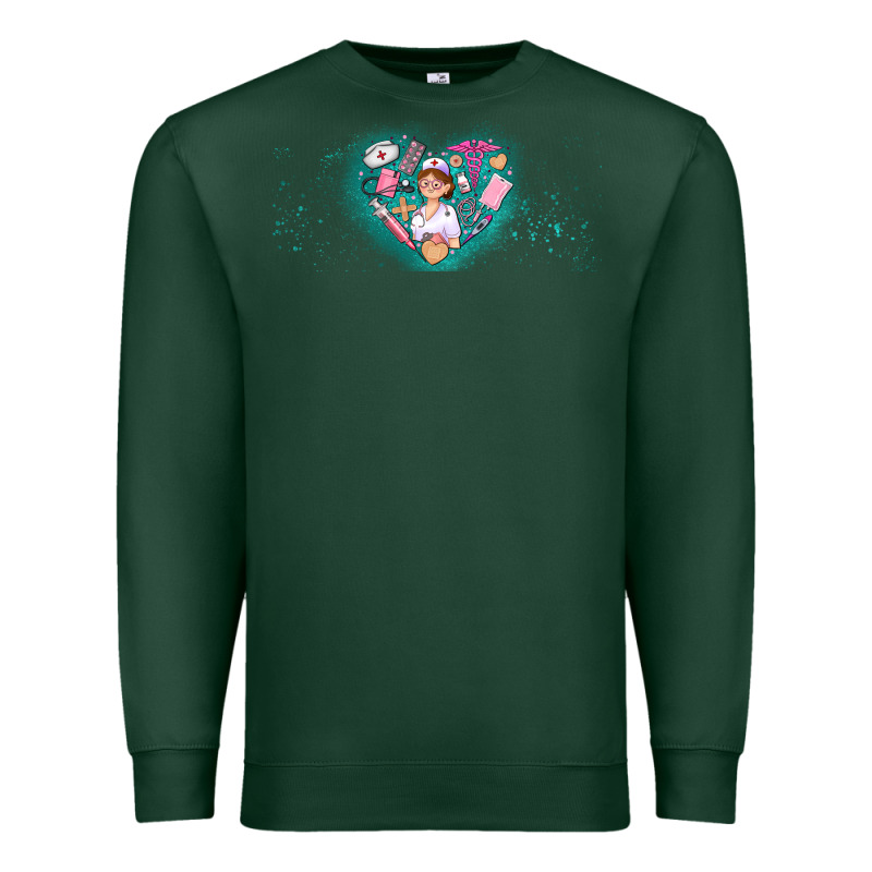 Nurse And Elements Premium Sweatshirt by AdoDesignShop | Teevron