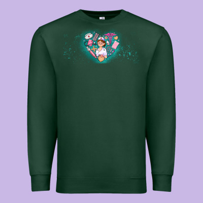Nurse And Elements Premium Sweatshirt Designed By Adodesignshop
